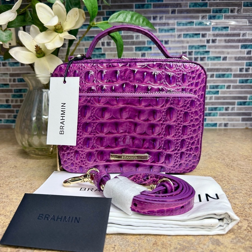 NWT Brahmin Tori Dewberry purple purse